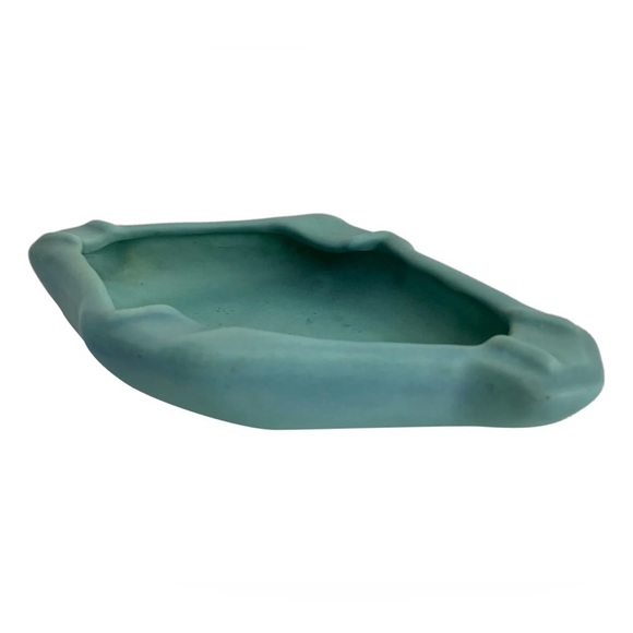 MCM Vintage Van Briggle Pottery Turquoise Ashtry (Early 40’s) - Picture 1 of 6